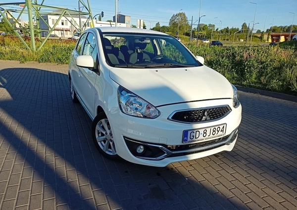Mitsubishi Space Star cena 29800 przebieg: 75400, rok produkcji 2018 z Gdańsk małe 137